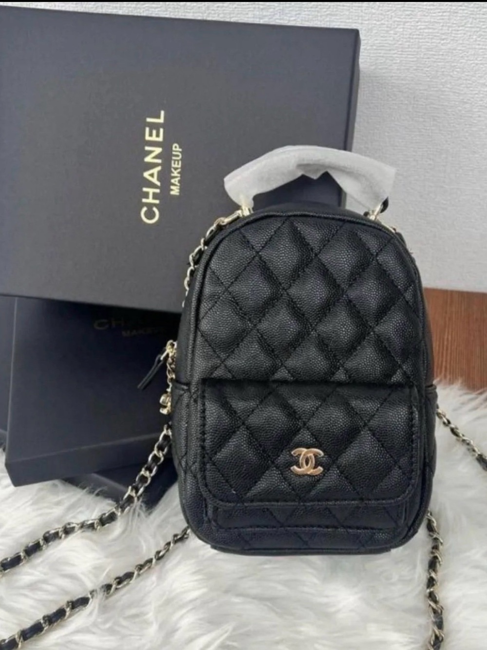 VIP CC Makeup Black  Mini Backpack ( Promotional Item ) GWP/ VIP